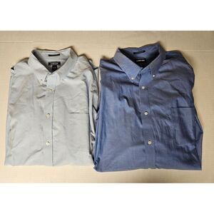 Lands End Blue‎ Button Down Shirts 20 36T